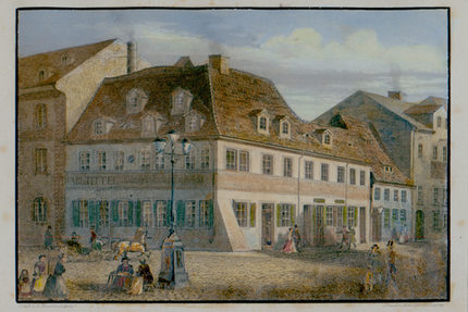 Robert Schumanns Geburtshaus um 1860