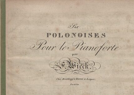 Titelblatt Wieck Polonaisen 1859