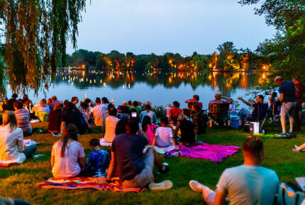 Lichterfest am Abend